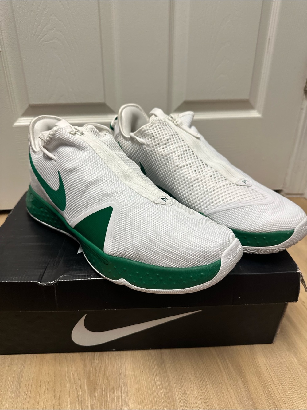 Nike PG 4 TB Promo Paul George Basketball Shoes Mens 17 Green White CW4134-104